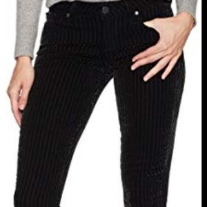 PAIGE Velvet Flocked Striped Ultra Skinny Jeans